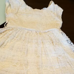 Cream lace country style dress